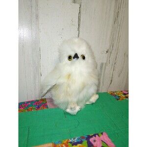 Baby Owl Plush Wildlife Artists Mini White & Brown fluffy 7"